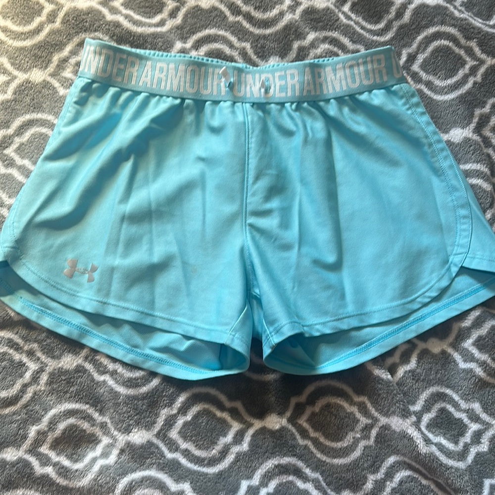 Blue size XS under armour shorts